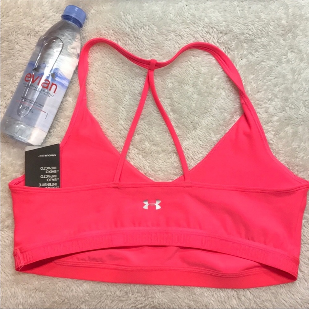 Hot Pink Under Armour Sports Bra - Picture 2 of 7